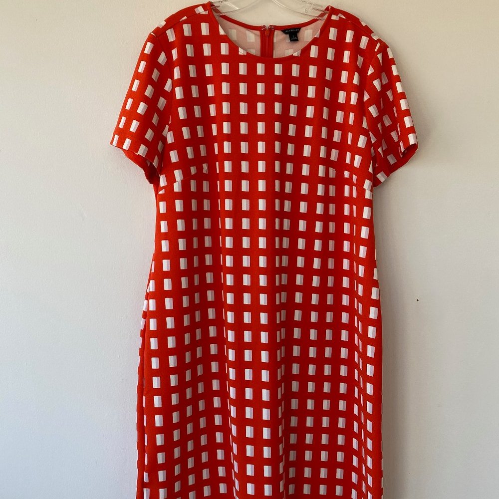 Ann Taylor Mod Orange Size 18 Dress